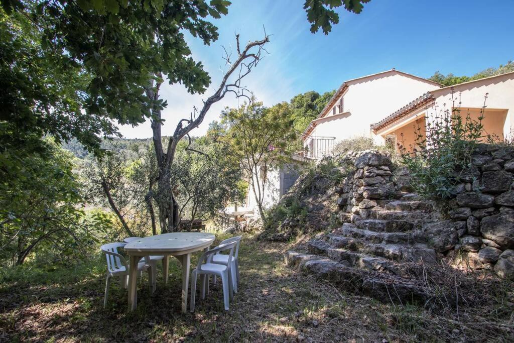 Chateauneuf-Villevieille Bas De Villa Au Milieu Des Oliviers. מראה חיצוני תמונה